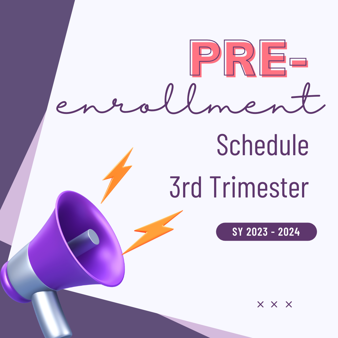 Upcoming 3-23-24: Pre-enrollment Schedule