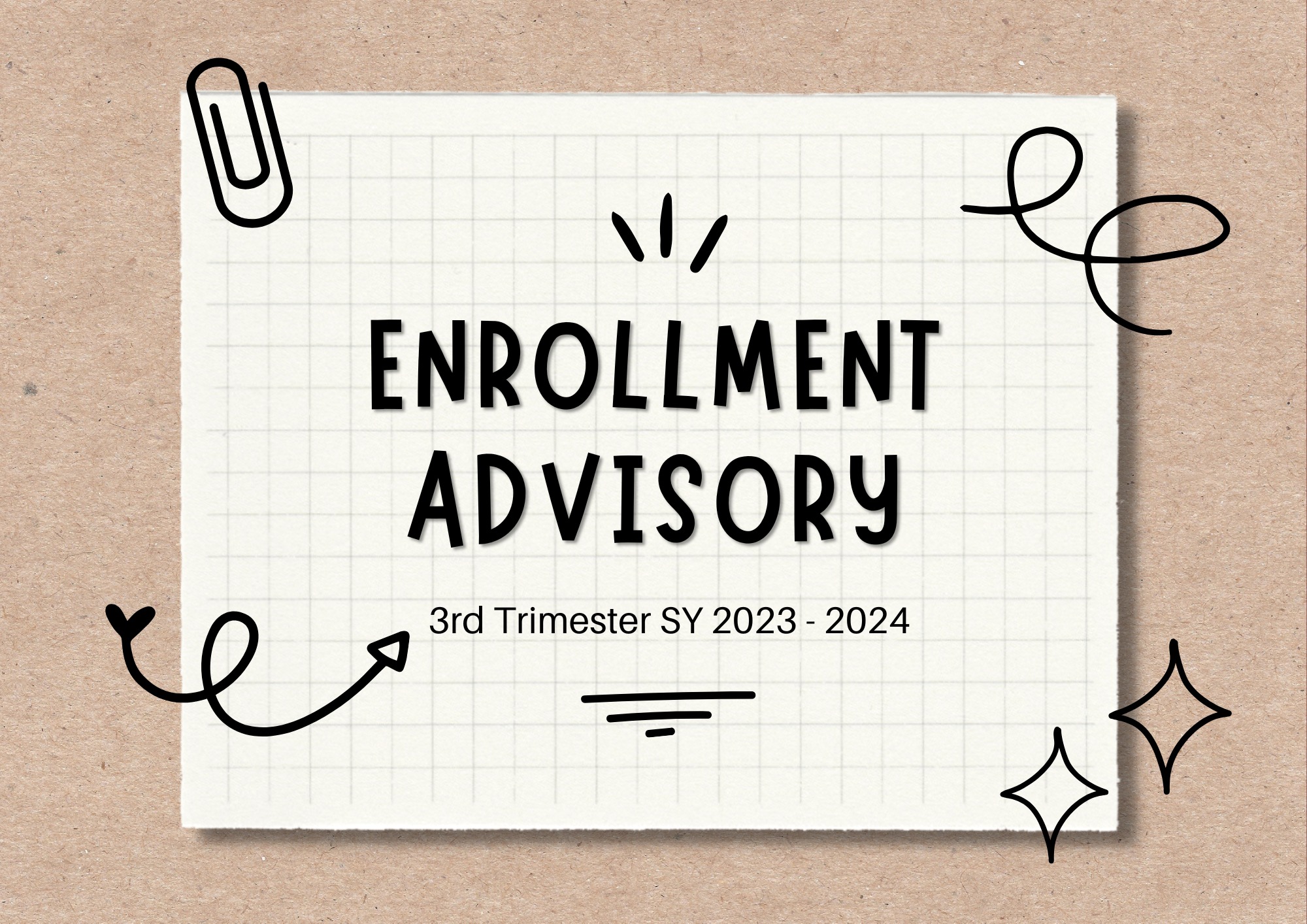 Upcoming 3-23-24: Enrollment Schedule