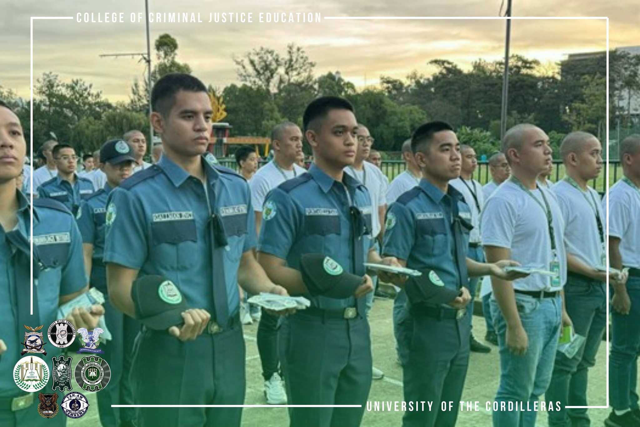 UC-CCJE Interns Undergo Rank Inspection Led by RMFB 15 at Baguio Athletic Bowl