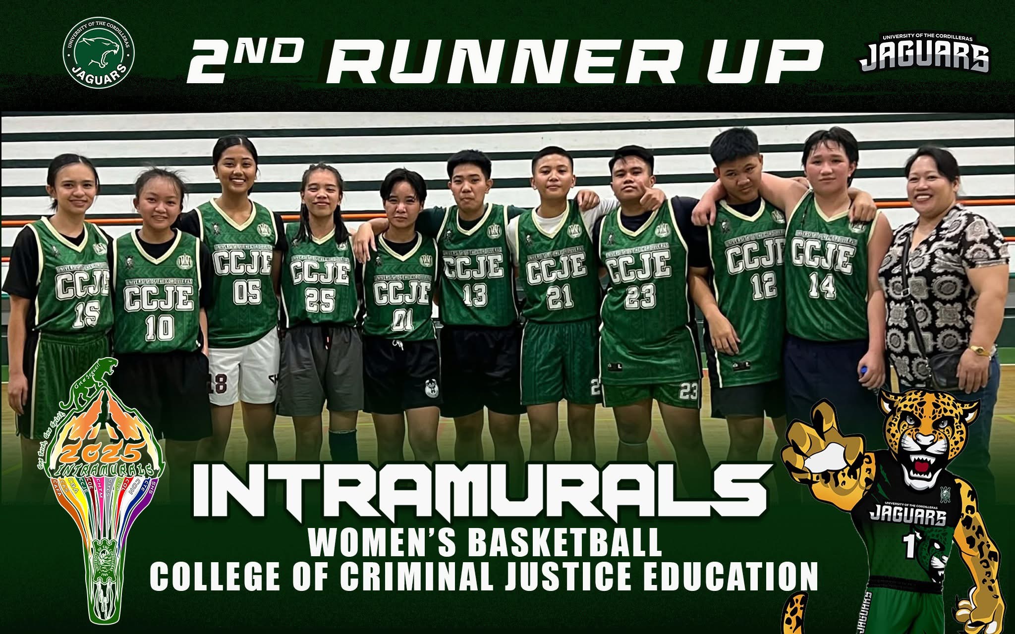 UC-CCJE Women’s Basketball Team Secures 2nd Runner-Up in UC Intramurals