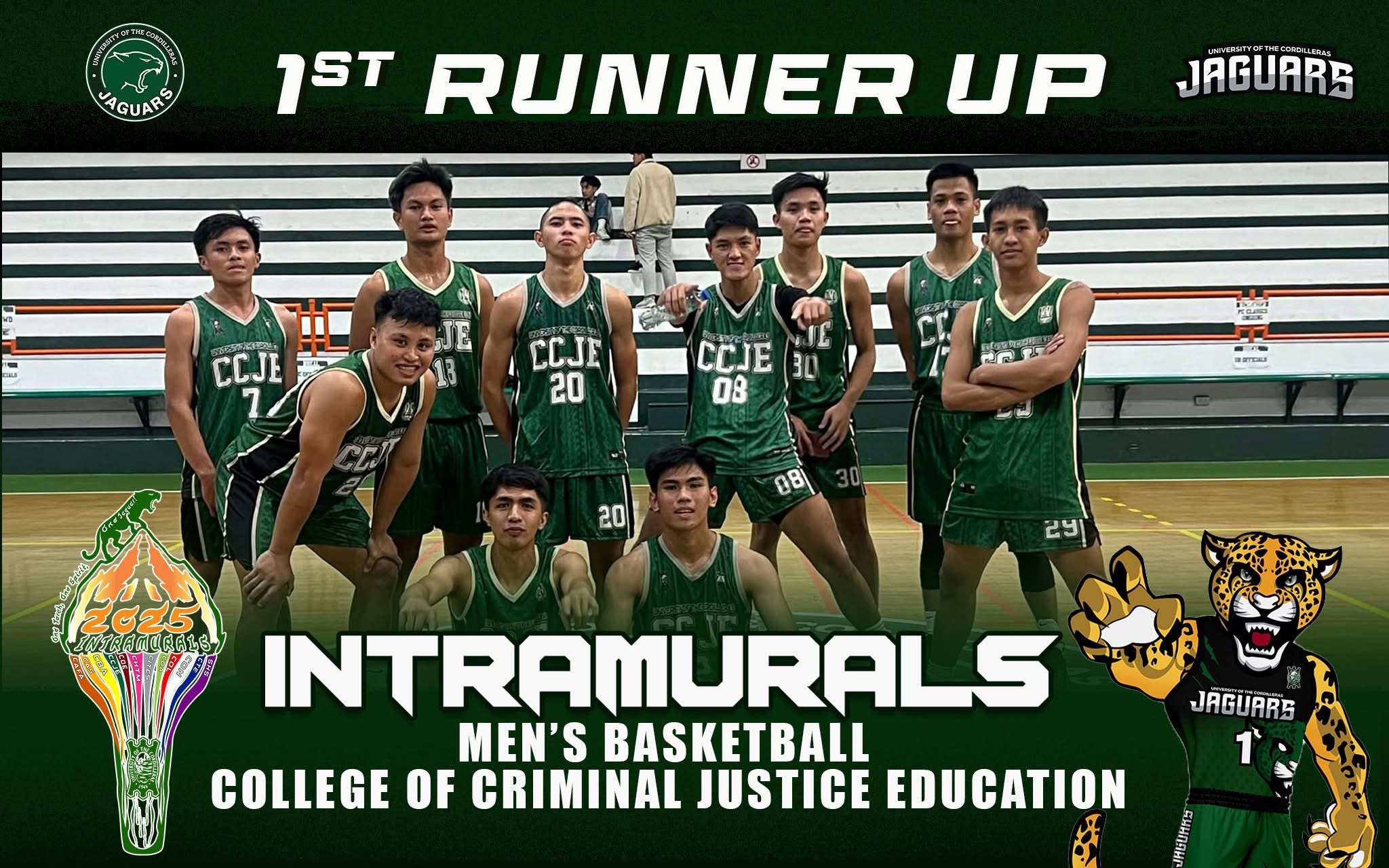 UC-CCJE Men’s Basketball Team Secures 1st Runner-Up in UC Intramurals